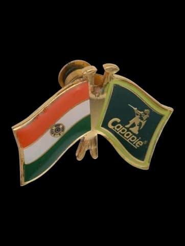 LEPAL PIN FLAG CAPAPIE AND INDIA thumbnail 2