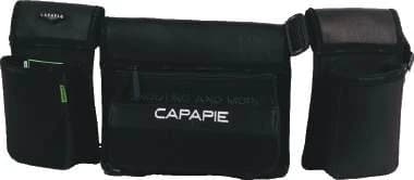 Capapie premium chrome leather ammunition waist pouch with side pockets