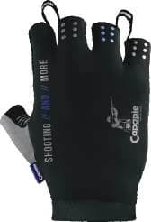 Capapie Trap shooting gloves showing silicon grip palm and back of hand