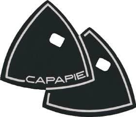 Capapie triangle side blinder in black with Capapie branding